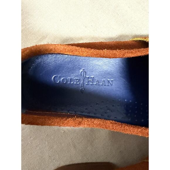 Cole Haan Shoes Loafers Mens Size 7M Brown Suede Penny Driving Moccasin Slip On - Picture 3 of 7